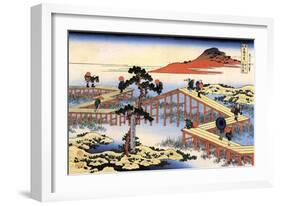 Yatsuhashi in Mikawa Province, C1835-Katsushika Hokusai-Framed Giclee Print