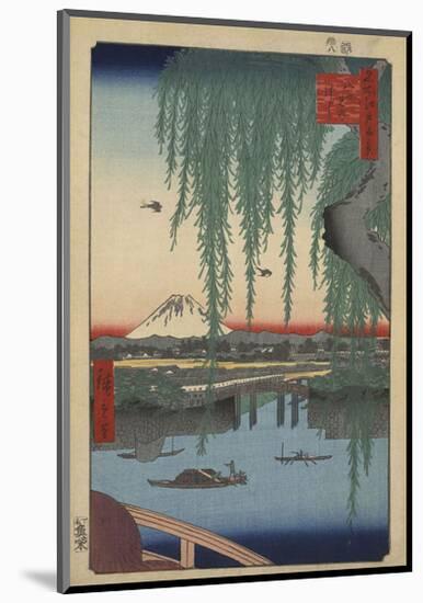 Yatsumi no Hashi (Yatsumi Bridge), 1856-Ando Hiroshige-Mounted Art Print