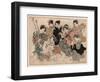 Yatsushi Chikurin No Shichikenjin Sono Yon?-Kubo Shunman-Framed Giclee Print