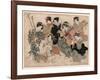 Yatsushi Chikurin No Shichikenjin Sono Yon?-Kubo Shunman-Framed Giclee Print