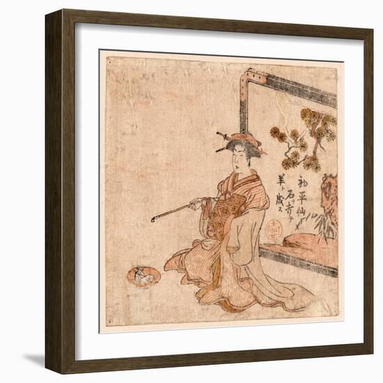 Yatsushi Koshohei Transformed Chinese Sage Huang Shangping (Ko Shohei). 1787.-null-Framed Giclee Print