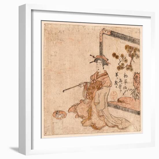 Yatsushi Koshohei Transformed Chinese Sage Huang Shangping (Ko Shohei). 1787.-null-Framed Giclee Print