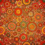 Vintage Circle Pattern-Yaviki-Stretched Canvas