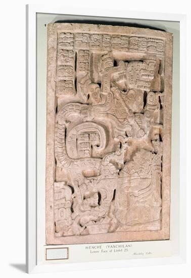 Yaxchilan Lintel 25, Late Classic Period, 600-900 Ad-Mayan-Framed Giclee Print