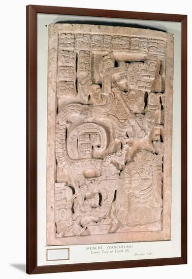 Yaxchilan Lintel 25, Late Classic Period, 600-900 Ad-Mayan-Framed Giclee Print