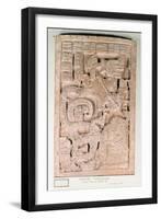 Yaxchilan Lintel 25, Late Classic Period, 600-900 Ad-Mayan-Framed Giclee Print