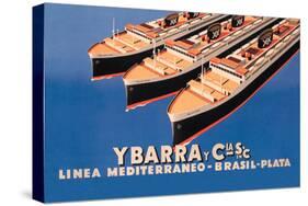 Ybarra and Company Mediterranean-Brazil-Plata Cruise Line-Flos-Stretched Canvas