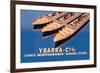 Ybarra and Company Mediterranean-Brazil-Plata Cruise Line-Flos-Framed Premium Giclee Print