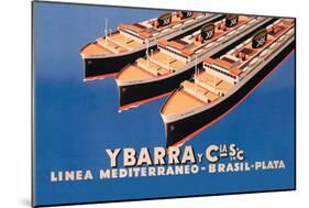 Ybarra and Company Mediterranean-Brazil-Plata Cruise Line-Flos-Mounted Art Print