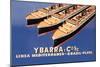 Ybarra and Company Mediterranean-Brazil-Plata Cruise Line-Flos-Mounted Art Print