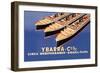 Ybarra and Company Mediterranean-Brazil-Plata Cruise Line-Flos-Framed Premium Giclee Print