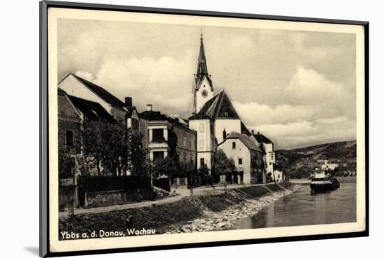 Ybbs an Der Donau Niederösterreich, Wachau, Dampfer-null-Mounted Photographic Print