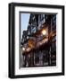 Ye Old Bullring Tavern Public House Dating from 14th Century, at Night, Ludlow, Shropshire, England-Nick Servian-Framed Premium Photographic Print