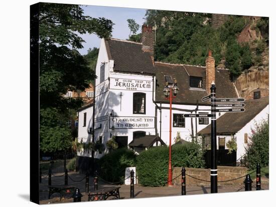 Ye Olde Trip to Jerusalem, the Oldest Inn in England, Nottingham, Nottinghamshire, England-Charles Bowman-Stretched Canvas