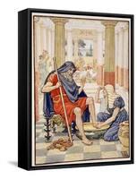 Yea, Verily, Thou Art Odysseus', Illustration from the Story of Greece by Mary Macgregor-Walter Crane-Framed Stretched Canvas