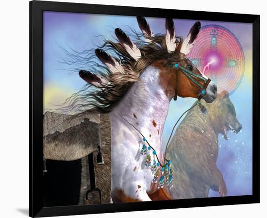 Year of the Bear Horse-null-Framed Premium Giclee Print