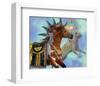 Year of the Cougar Horse-null-Framed Art Print