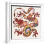 Year of the Dragon Color-Leah York-Framed Art Print