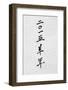 Year of the Goat 2015 Chinese Calligraphy Script Symbol on Rice Paper.-marilyna-Framed Photographic Print