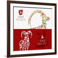 Year of the Goat - 2015 Icons-cienpies-Framed Art Print