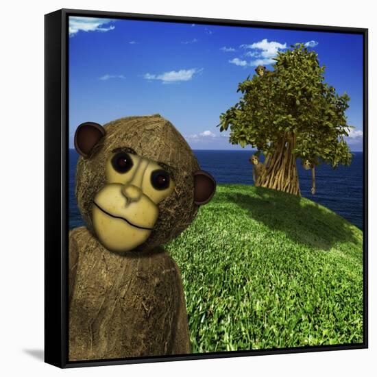 Year of the Monkey-Carrie Webster-Framed Stretched Canvas