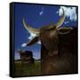 Year of the Ox-Carrie Webster-Framed Stretched Canvas