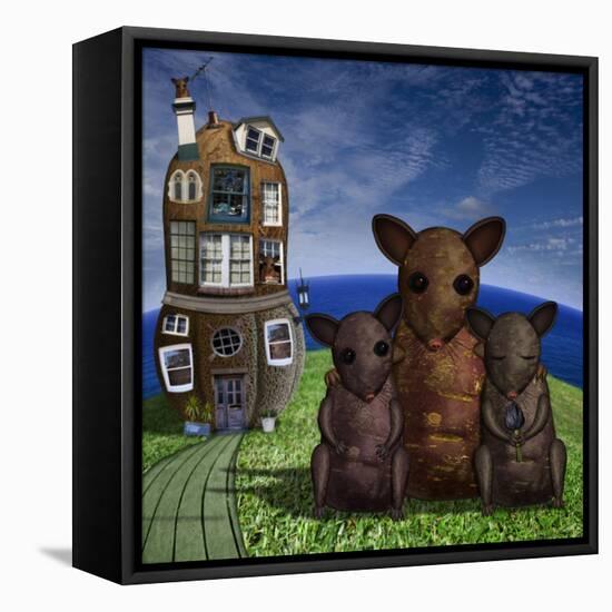 Year of the Rat-Carrie Webster-Framed Stretched Canvas