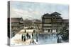 Yebisu Bashi, Osaka, Japan, 1891-A Forsyth-Stretched Canvas