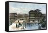 Yebisu Bashi, Osaka, Japan, 1891-A Forsyth-Framed Stretched Canvas