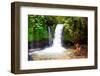 Yeh Hoo Waterfall, Ubud, Bali, Indonesia.-Greg Johnston-Framed Photographic Print
