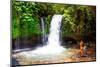 Yeh Hoo Waterfall, Ubud, Bali, Indonesia.-Greg Johnston-Mounted Photographic Print