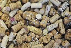 Used Wine and Champagne Corks-Yehia Asem El Alaily-Framed Stretched Canvas