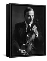Yehudi Menuhin Violinist as a Young Man-null-Framed Stretched Canvas