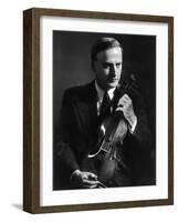 Yehudi Menuhin Violinist as a Young Man-null-Framed Photographic Print