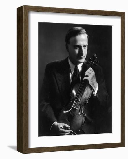 Yehudi Menuhin Violinist as a Young Man-null-Framed Photographic Print