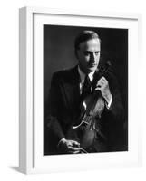 Yehudi Menuhin Violinist as a Young Man-null-Framed Photographic Print