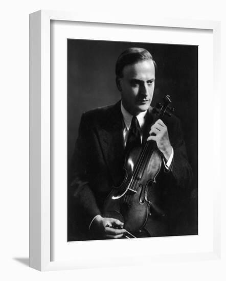 Yehudi Menuhin Violinist as a Young Man-null-Framed Photographic Print