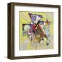 Yellow Accompaniment, February-March 1924-Wassily Kandinsky-Framed Art Print