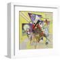 Yellow Accompaniment, February-March 1924-Wassily Kandinsky-Framed Art Print