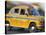 Yellow Ambassador Taxi, Calcutta, Kolkata, West Bengal, India-Jane Sweeney-Stretched Canvas