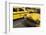 Yellow Ambassador Taxis, Kolkata, West Bengal, India, Asia-Bruno Morandi-Framed Photographic Print