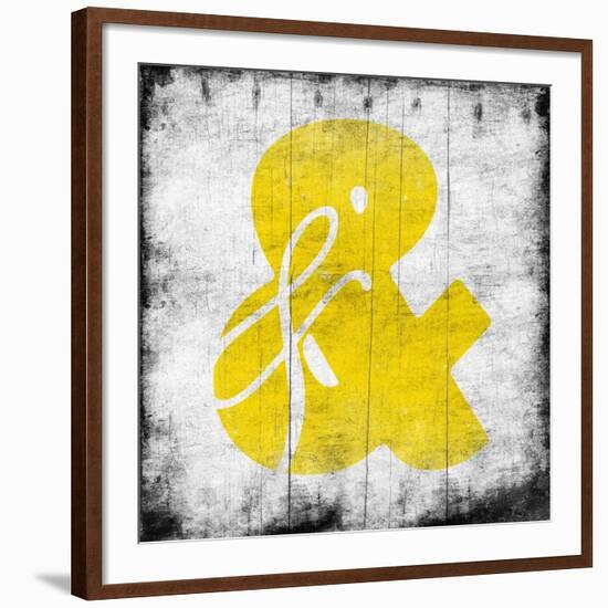 Yellow Ampersand-Jace Grey-Framed Art Print