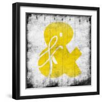 Yellow Ampersand-Jace Grey-Framed Art Print