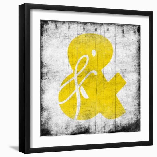 Yellow Ampersand-Jace Grey-Framed Art Print