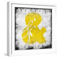 Yellow Ampersand-Jace Grey-Framed Art Print