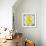 Yellow Ampersand-Jace Grey-Framed Art Print displayed on a wall