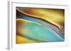 Yellow and Aqua Blue Flow-Cora Niele-Framed Photographic Print