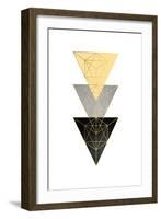 Yellow and Black Geo 3-Urban Epiphany-Framed Art Print