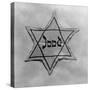 Yellow and Black Star Which the Jews Were Required to Wear in Occupied Holland During World War 2-null-Stretched Canvas