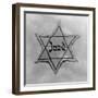 Yellow and Black Star Which the Jews Were Required to Wear in Occupied Holland During World War 2-null-Framed Photo